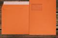 [25095.82] Briefhüllen mit Fenster C4 229x324 mm Haftklebend Orange 120 g/qm